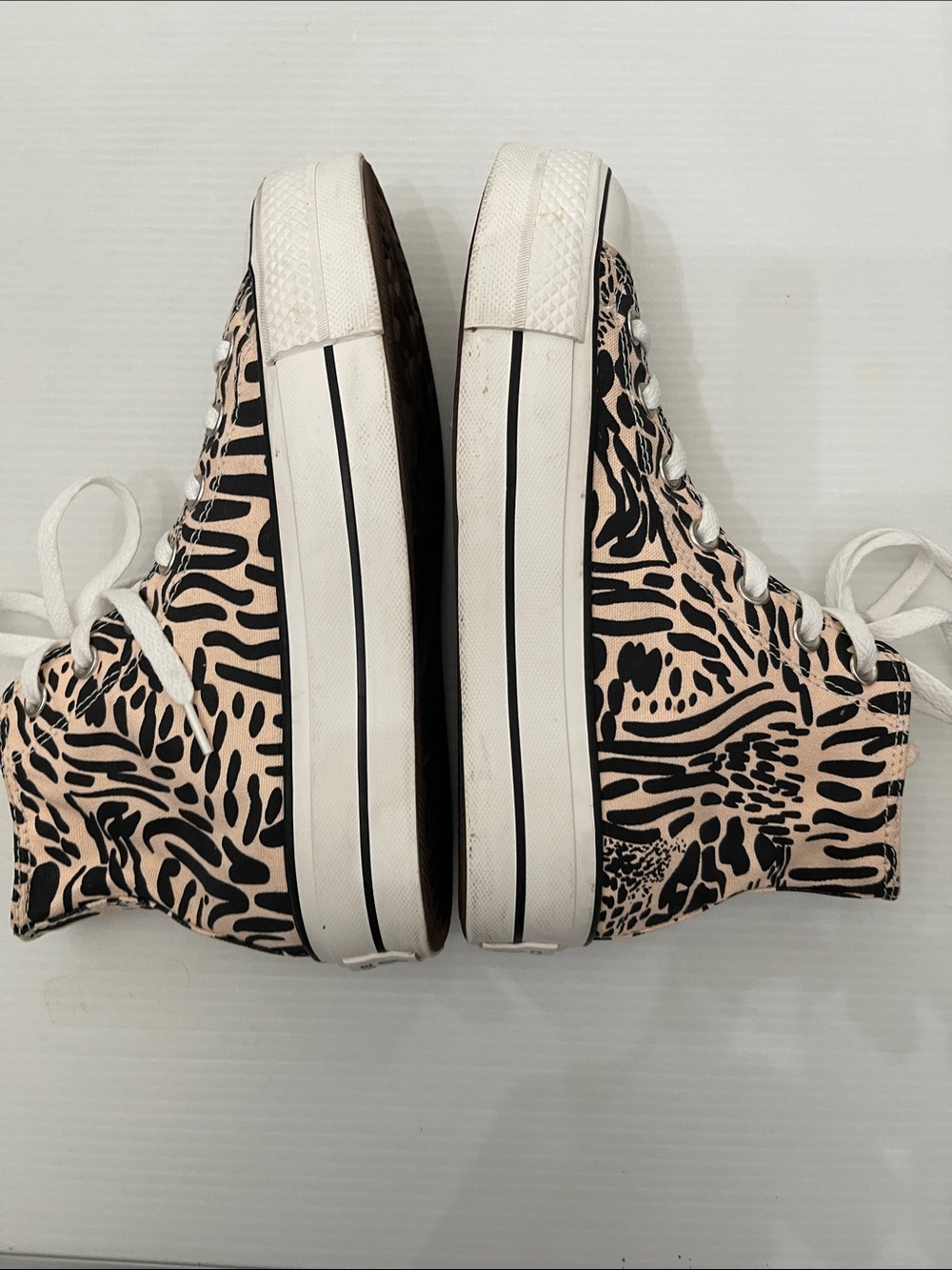 CONVERSE ALL STAR HIGH TOP JUNGLE ART PRINT SNEAKERS WOMENS SIZE 7 - Picture 12 of 13